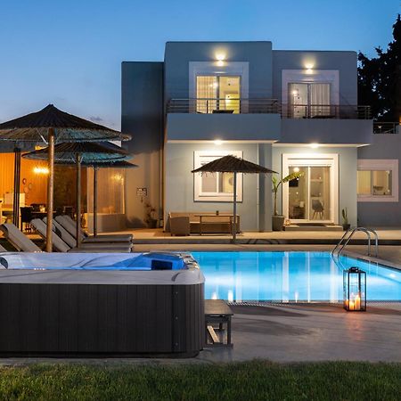 Ethria Pool Villa With Heated Jacuzzi Afantou Dış mekan fotoğraf