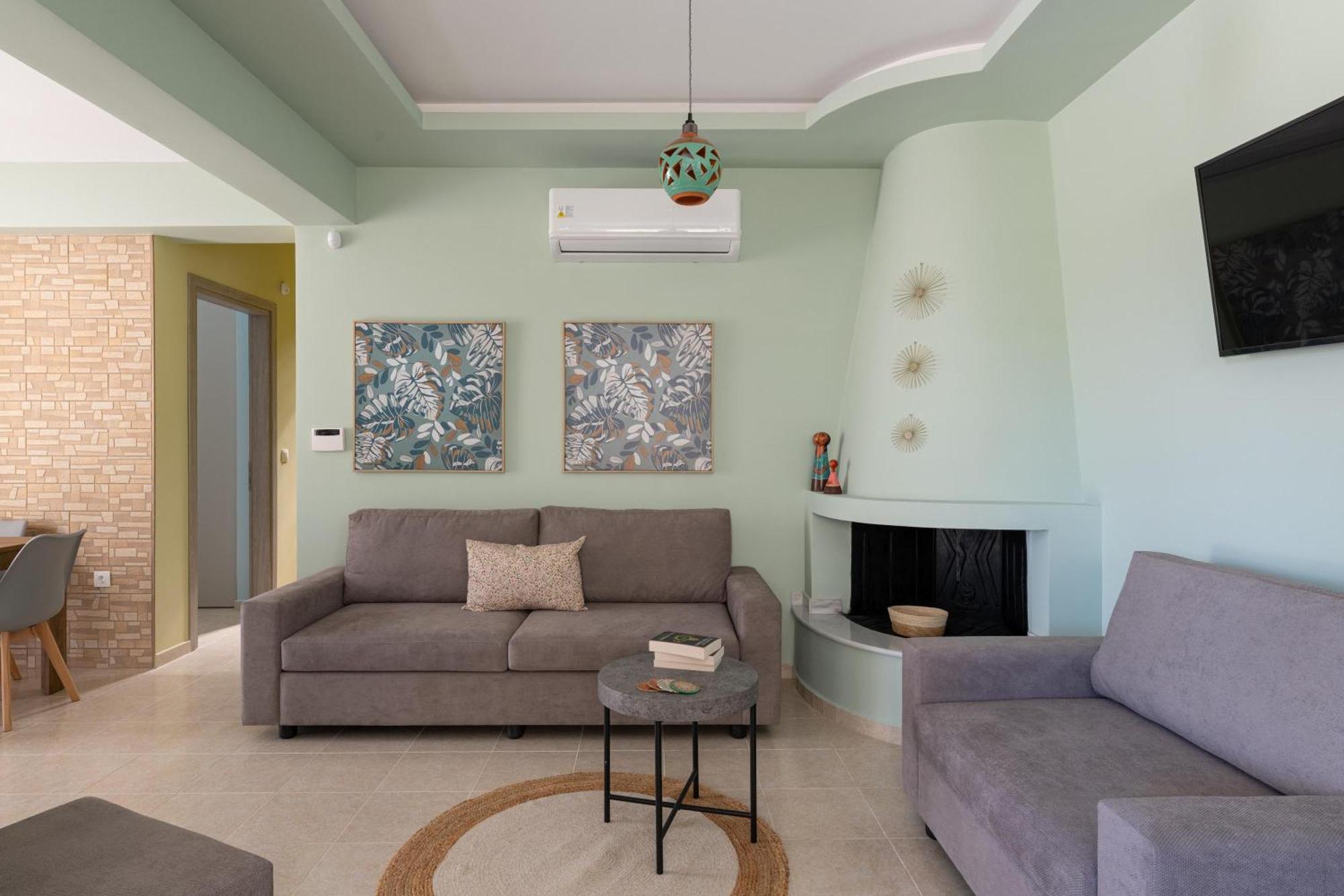 Ethria Pool Villa With Heated Jacuzzi Afantou Dış mekan fotoğraf